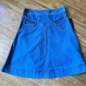 MARC JACOBS NWT Denim A-Line Skirt, Size 10